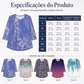 Camiseta de gola redonda com estampas da moda feminina