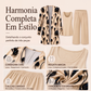 ✨👗Conjunto Elegante de 3 Peças com Estampa para Mulher