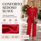 ✨👗Conjunto Elegante de 3 Peças com Estampa para Mulher