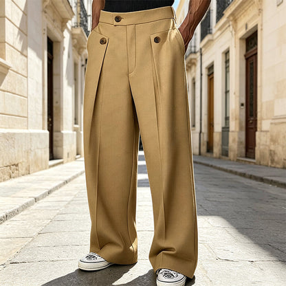 💎 Exclusiva Oferta 👖 Calças Masculinas de Corte Reto Anti-Rugas ✨ aparência elegante, conforto diário & estilo impecável