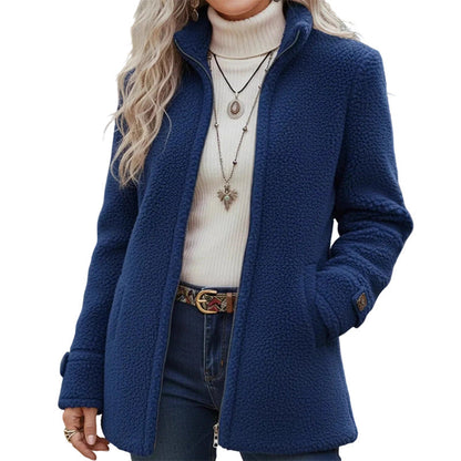 🔥 50% DESCONTO ✨ Casaco de Inverno Feminino – Gola Alta Quente & Ajuste Confortável