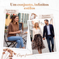 🐆 Estilo Elegante ✨ Conjunto Feminino 2 Peças com Camisola de Malha & Saia Fluida Leopardo 👚 Confortável, Moderno & Sofisticado