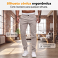✨Calça moderna de cintura baixa com perna slim
