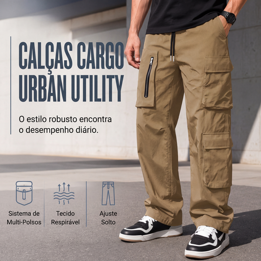 🔥 Oferta Especial ✨ Calças Cargo com Vários Bolsos 👖 Design Funcional, Confortáveis & Estilo Casual Urbano
