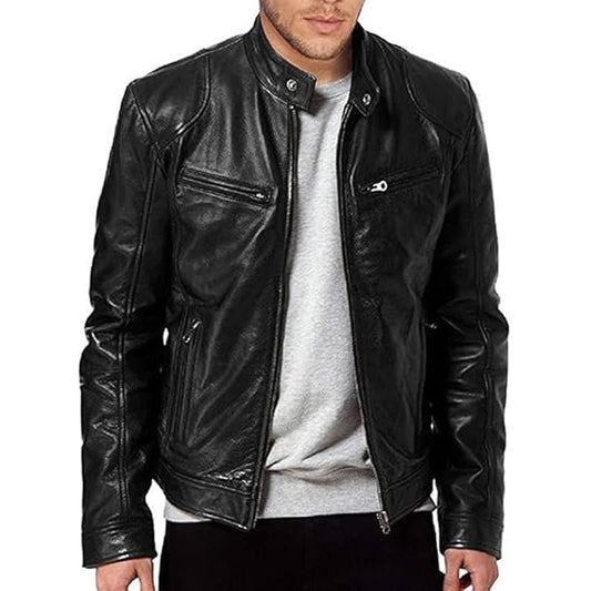🚚 PORTES GRÁTIS + OFERTA EXCLUSIVA🧥 Jaqueta Moderna Masculina com Zíper e Gola Alta ✨ Visual Sofisticado, Ajuste Confortável & Estilo Versátil