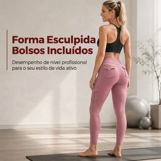 💥 SUPER OFERTA 👖 Calças Cargo de Yoga Femininas de Cintura Alta ✨ Conforto Flexível, Estilo Moderno & Ajuste Perfeito