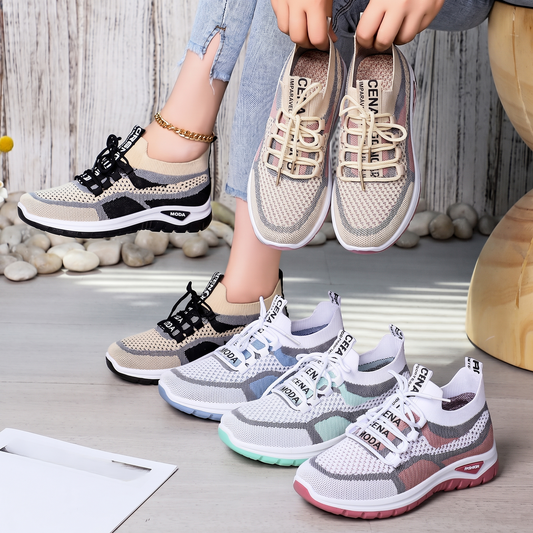 🚚 PORTES GRÁTIS + OFERTA EXCLUSIVA 👟 Ténis Femininos Casuais de Corrida com Cadarços ✨ Leves, Confortáveis & Perfeitos para o Dia a Dia