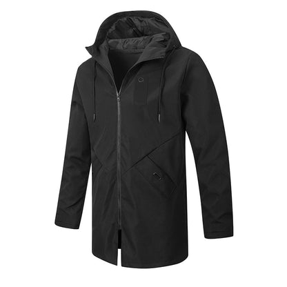 💥 SUPER OFERTA 🧥 Casaco Corta-Vento Masculino Tipo Trench com Capuz ✨ Comprimento Médio, Estilo Moderno & Conforto Diário
