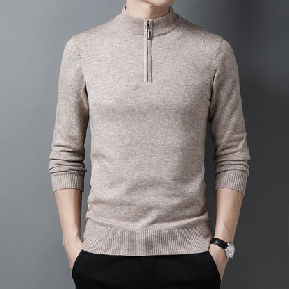 🍂 PREPARAÇÃO PARA O INVERNO 👕 Camisola Masculina de Gola Média Alta ✨ Estilo Sofisticado, Conforto Quente & Visual Moderno
