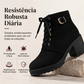 🛍️ OFERTA IMPERDÍVEL 👢 Botas de Tornozelo Femininas com Salto Grosso e Plataforma ✨ Visual Elegante, Conforto Diário & Estilo Moderno