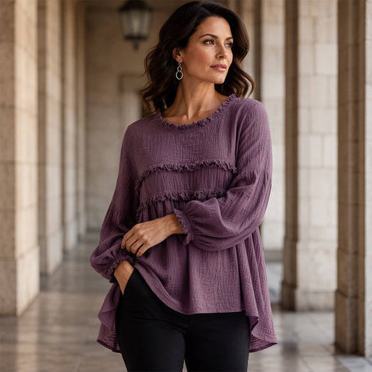 💎 OFERTA ESPECIAL 👚 Blusa Feminina Solta com Detalhes de Franja ✨ Estilo Boho Chic, Corte Confortável & Visual Elegante